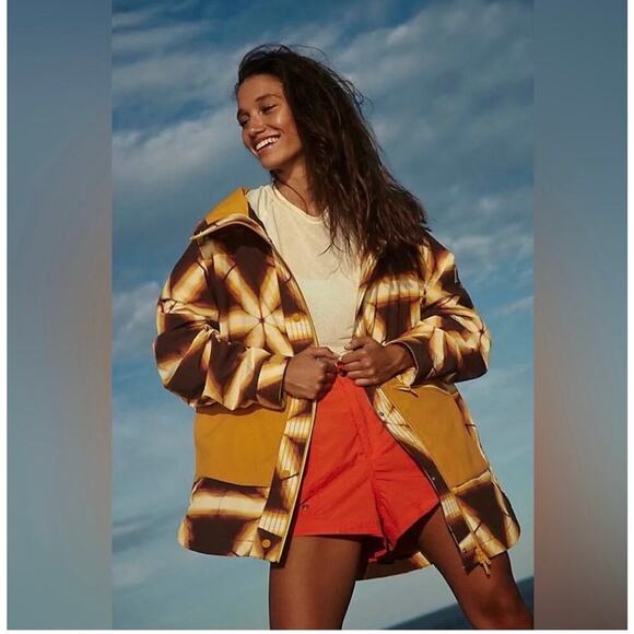 Free People Movement Singin’ In The Rain Printed Packable Jacket size S NWT - Picture 13 of 15